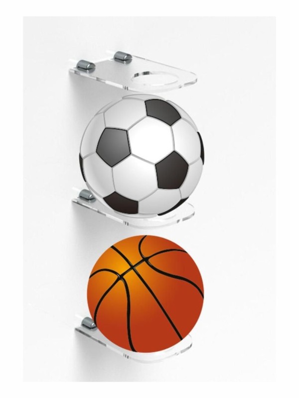 Futbol Topu Sergileme Rafı 3 lü Set